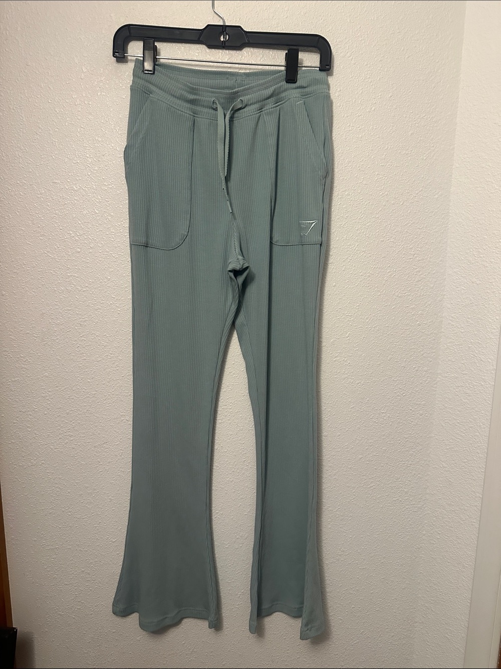 Gymshark Sage Ribbed Flare Joggers